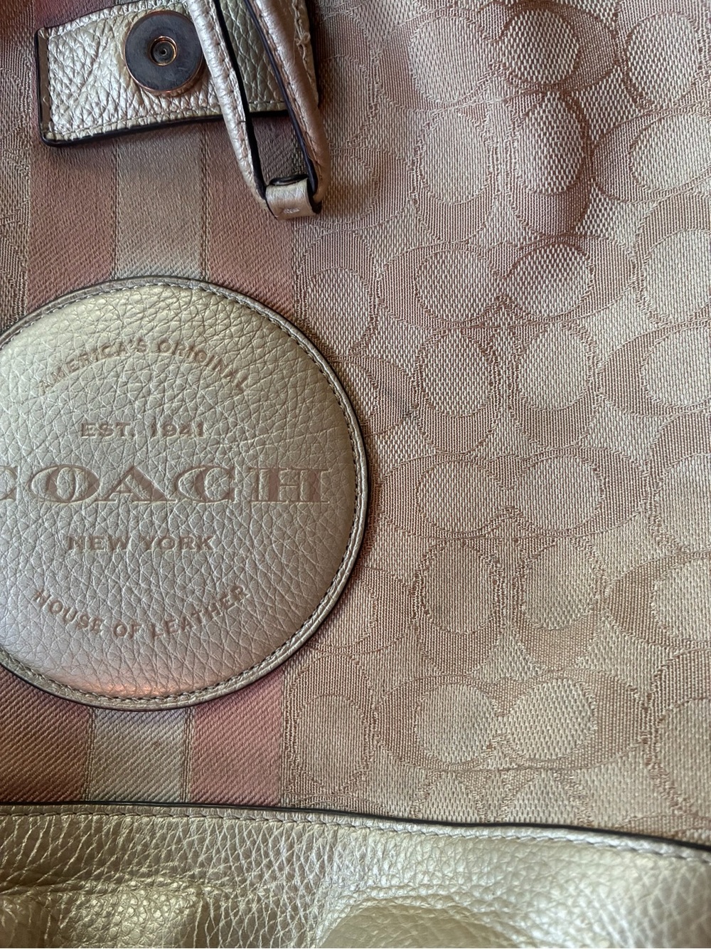 Coach Dempsey Backpack Metallic - Picture 11 of 12